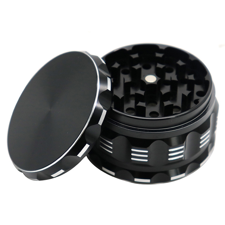 Smoking Pipes 50.55.63.75.100 aluminum alloy flat audio white edge multi-color grinder cigarette smoker smoker