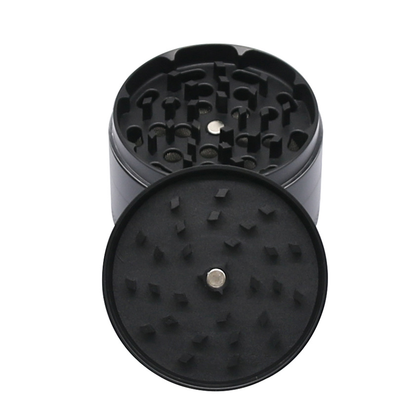 2023 Smoking Pipes 4-layer 63mm diameter flat panel dotted vertical pattern zinc alloy cigarette grinder