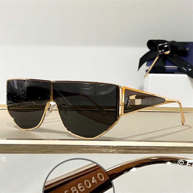 High quality fashionable New luxury designer Family F's toad-shaped online celebrity poses for in the same style UV-proof show face small sunglasses