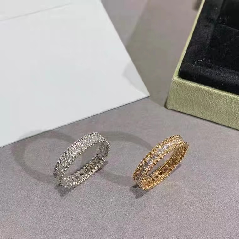 Anéis de designer para mulheres moda clássica jóias diamante anel sier banhado presente casamento rosa ouro anel de noivado casal premium