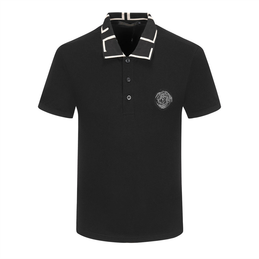 Neue Herren-Stylist-Polohemden Luxus Italien Herren 2023 Designerkleidung Kurzarm Mode Herren Sommer-T-Shirt Revers Kurzarm Asiatische Größe M-3XL