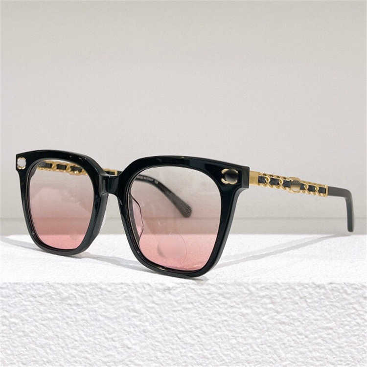 2024 Luxury Designer Sunglasses New luxury designer new fashion sheepskin woven leg plate sunglasses net red the same model ch0768 can matched with myopia