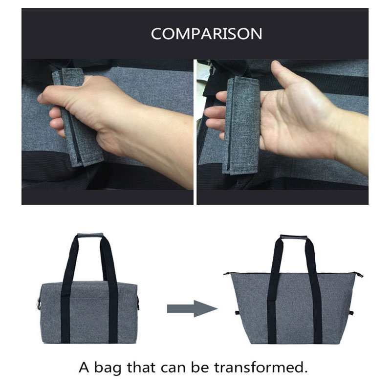 Folding Insulation Bag Large Capacity Ice Pack Outdoor Portable Aluminum Foil Fresh-keeping Picnic Bags