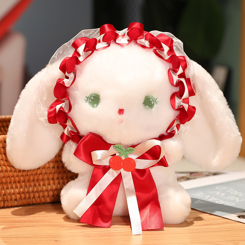 Lapin poupée Lolita peluche poupée lapin ruban mignon lapin jouet pour enfants poupée