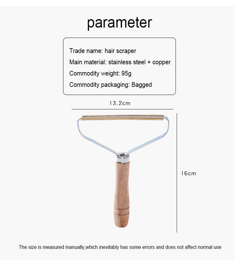 1 stks pluisjes rollers haarschraper haarverwijderaar koper borstel hoofd bal remover kleding haarverwijderaar