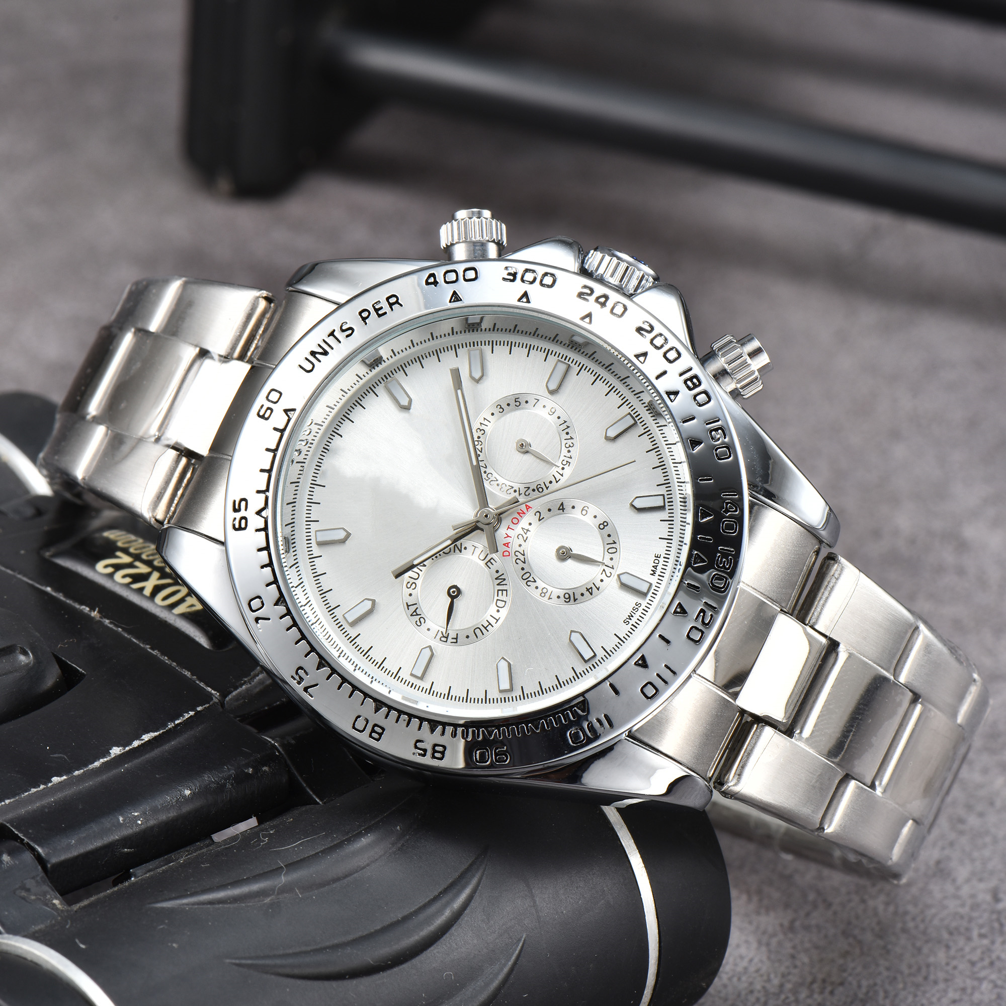 Watch Watch Luxury Men Fashion Classic Style Stafless Steel مقاوم للماء من الياقوت الميكانيكي الميكانيكي Dhgate Watch239V