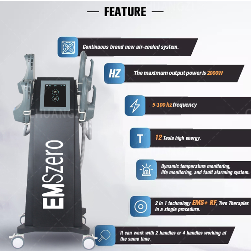 EMS Ekipmanı Elektrik Kas Stimülasyon Dalgası EMS Vücut Zayıflama Makinesi Yağ Azalt