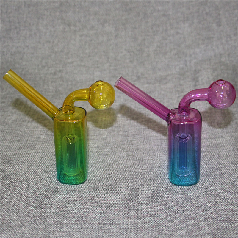 Mini brûleur à mazout en verre Bong pour dab rigs Water Bongs Ash Catcher Narguilé Pipe Fumer Narguilés Bols