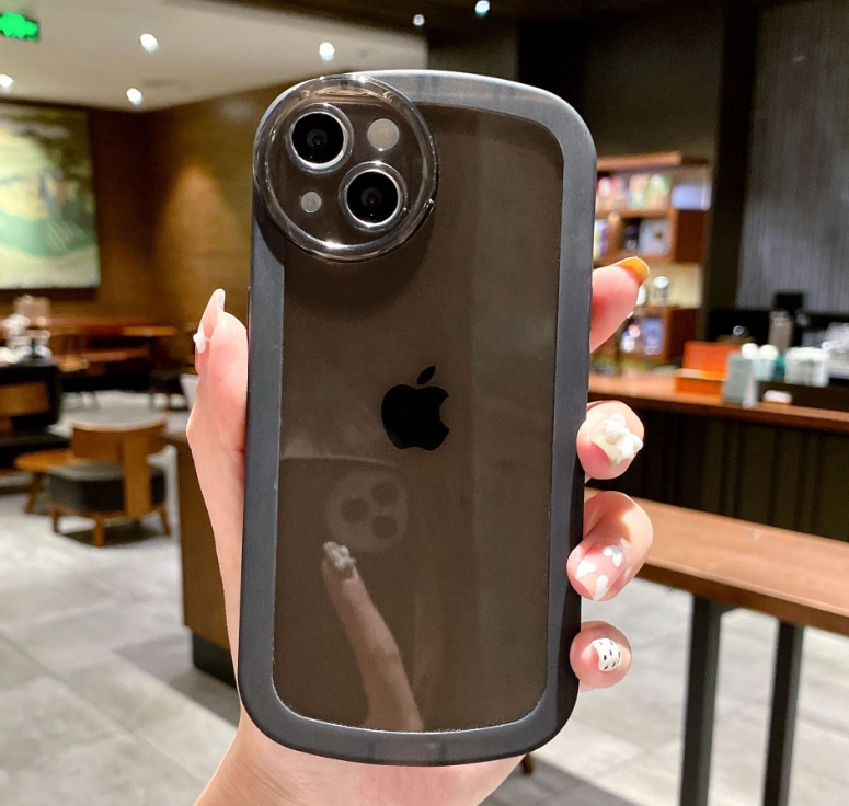 iPhone 11 12 13 14 Pro Max XR XS Max Fashion Big Eyes Lens Protectorソフトシリコンカバーに適しています