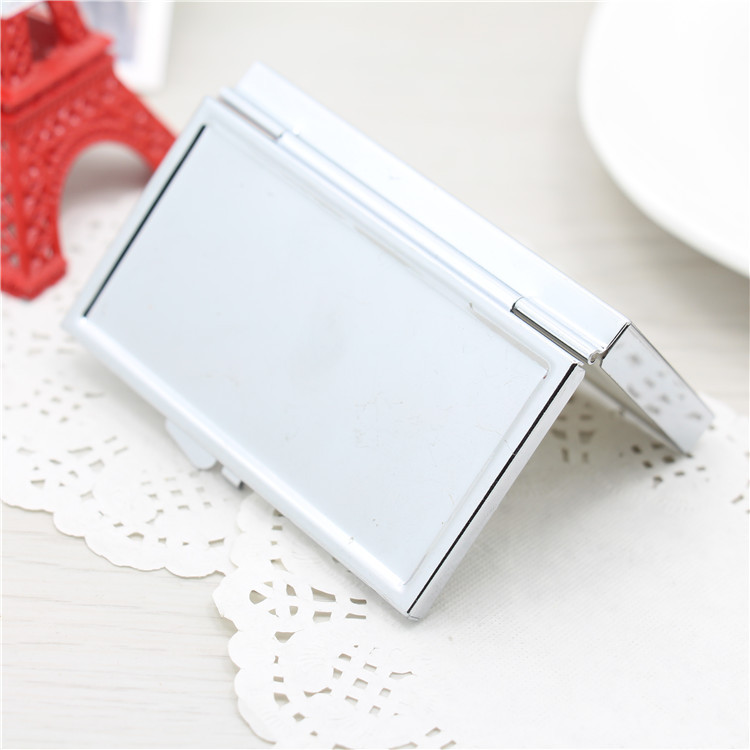 Wholesale Blank Rectangle Pill Boxes Metal Pills Container 7 Grids Mini Portable Travel Case dh1199