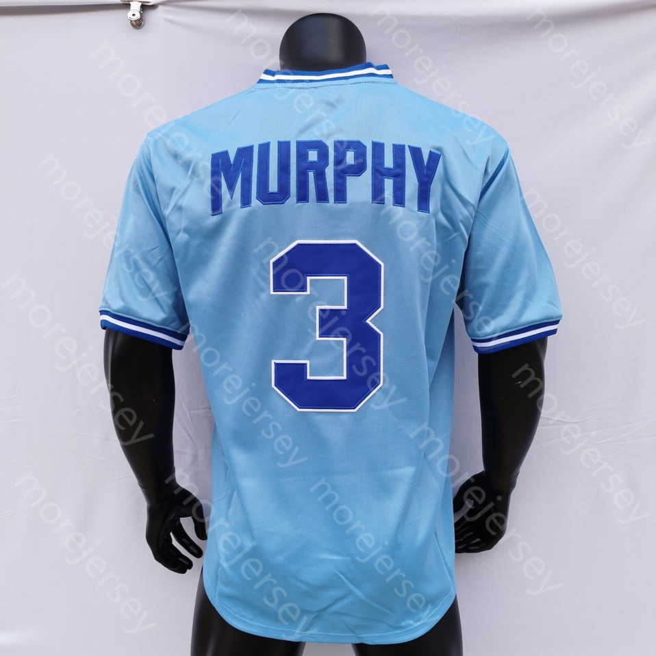 Dale Murphy Jersey 1980 Red Mesh BP 1982 Baby Blue Grey White Pullover Cream White Grey Navy Red Player Version Fans Vintage Taille S-3XL