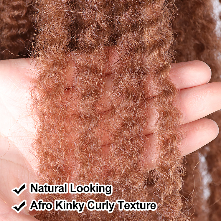 Afro Kinky Marely Braiding Hair 18 Zoll Synthetic Crochet Marley Braids Hair Extensions 30 Strähnen/Packung Natural Black Grey Ombre Marly Braid