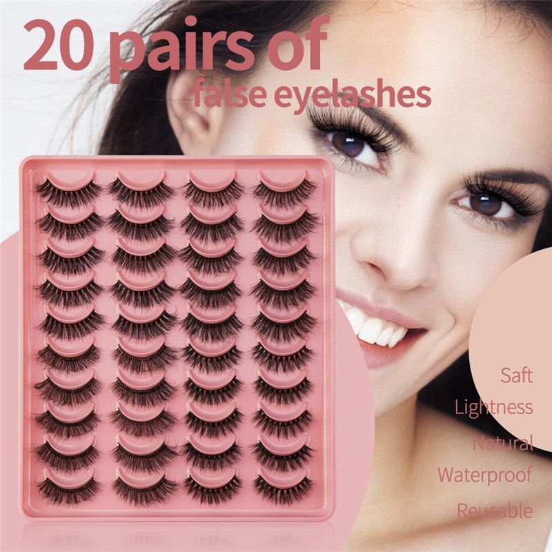 Mix Style Natural False Eyelashes Faux 3d Mink Lashes Thick Long Lash Extensions Soft Wispy Fluffy Cruelty Free Makeup