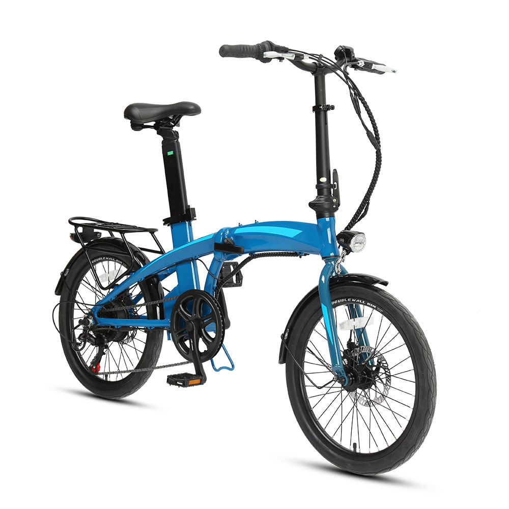 20 -дюймовый 6 -скоростный складывающий электрический велосипед 36 В/250 Вт задний ступичный двигатель дешевые электрические велосипеды для взрослых с дисковыми тормозами сплав