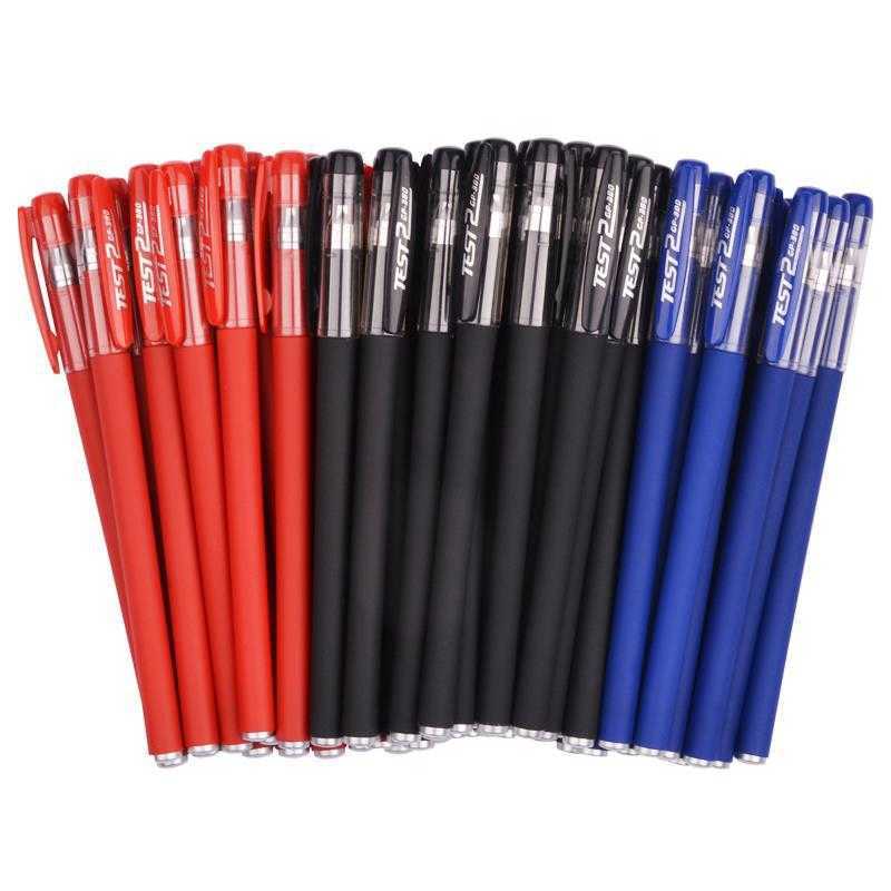 Gift Ballpoint Penns Ballpoint Pennor 23st Gel Pennor och påfyllningar Set School Supplies Black Blue Red Ink Tips 0.5mm Kawaii Ballpoint Pen Students School Office Stationyy