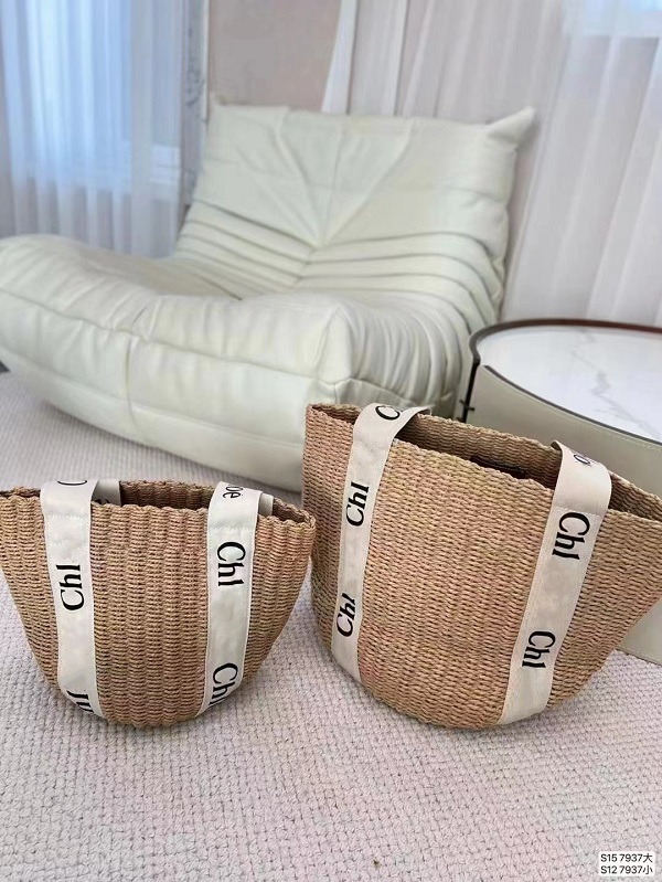 5A quality new Women tote bags Summer Beach Shoulder Bag Wicker Woven Female Totes Straw Shopping Bags Casual Rattan Women Handbags Large Capacity Buckets Bag