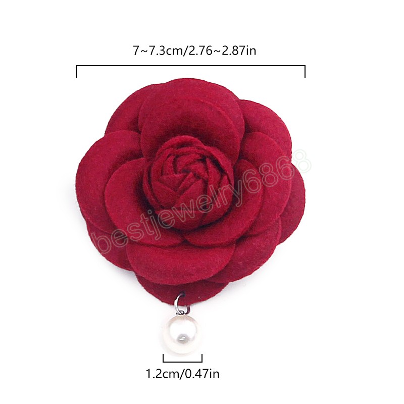 Spilla a fiore vintage con pendente in perla imitazione Donna Uomo Abbigliamento Accessori Spilla feste Decorazione spilla