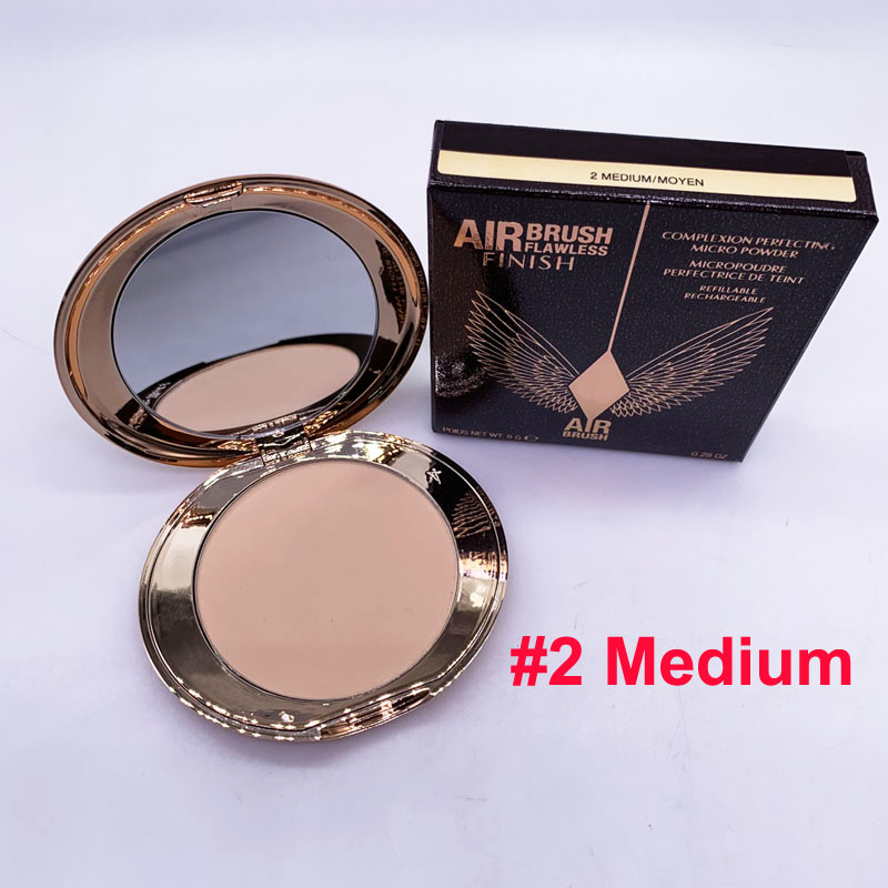 AirBrush Finition sans défaut Micro Poudre #2 Medium #1 Poudre de réglage de maquillage équitable Perfection de teint 8g 0.28OZ