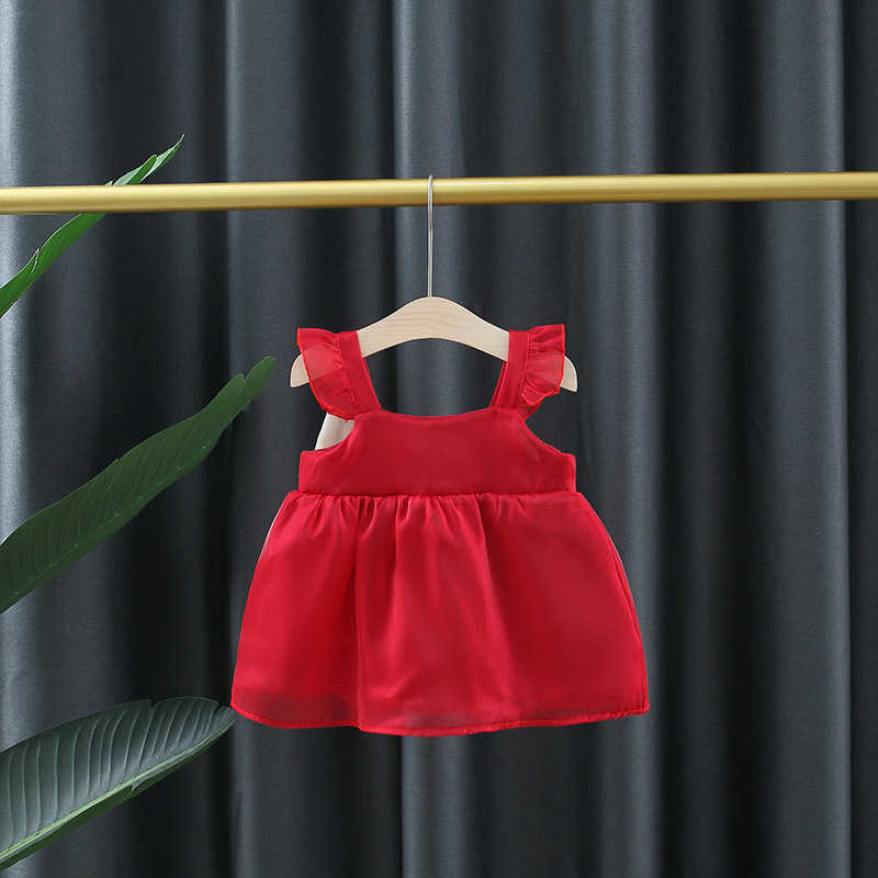 Robes de fille couleur unie bébé filles été lisse cool enfants vêtements doux style coréen enfants bowknot fête robes de soirée à des années