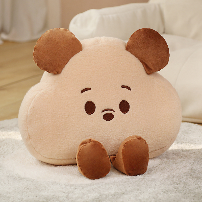 Doux Adorable nuage oreiller en peluche jouet ours poudre cochon poudre lapin Panda brun chien maison mignon animal poupée canapé coussin sieste Pi