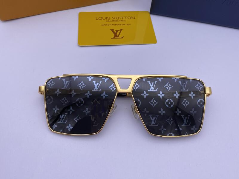 Louis Vuitton EVIDENCE METAL SQUARE SUNGLASSES Z1584U