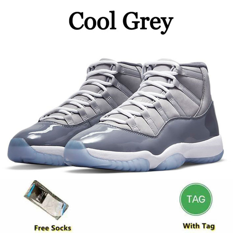 Jumpman 11 basketball Shoes 11s Cool Grey 25th Anniversary low legend University blue white bred concord cap and gown men women sneakers trainers 36-47