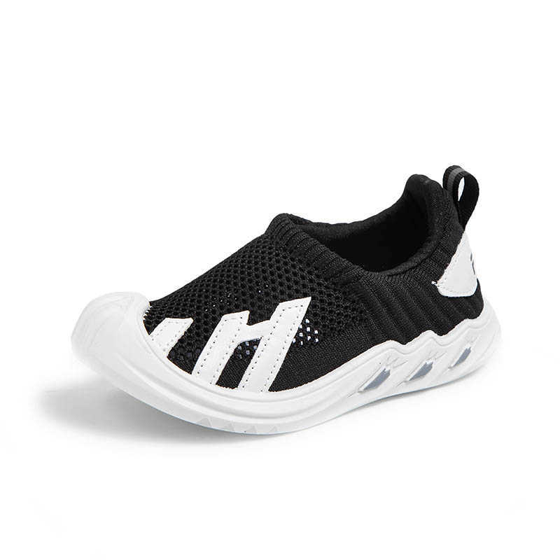 Athletic Outdoor Bambini Mesh Scarpe casual Bambini Sneakers traspiranti Maglia Sport Scarpe da corsa ragazze Ragazzi Slip on Scarpe da spiaggia Mocassino 180R W0329