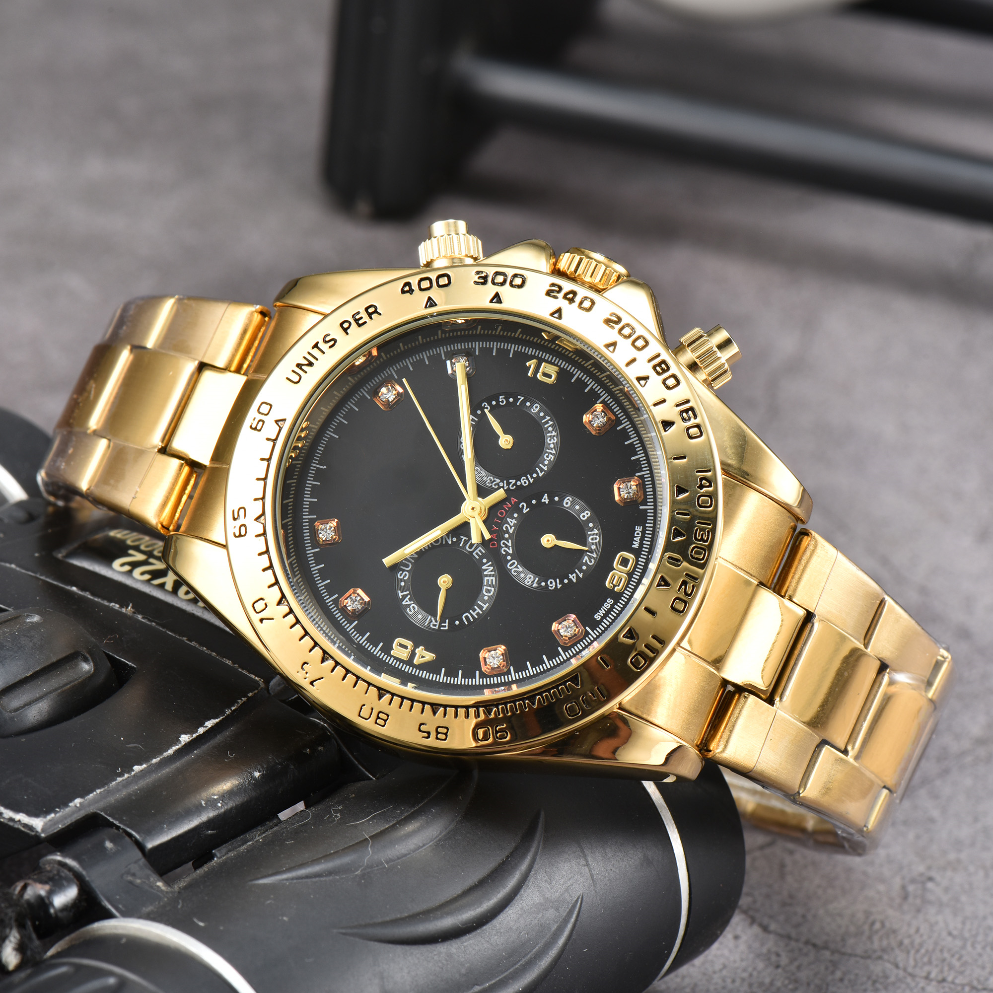 Watch Watch Luxury Men Fashion Classic Style Stafless Steel مقاوم للماء من الياقوت الميكانيكي الميكانيكي Dhgate Watch239V