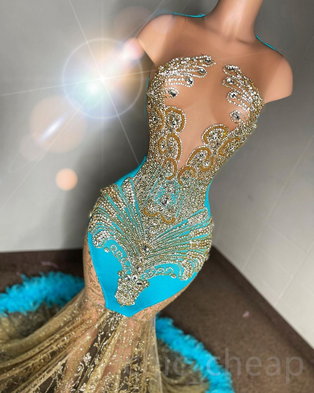 2023 Arabic Aso ebi роскошное платье с русалкой для выпускного выпускного выпускного выпускного