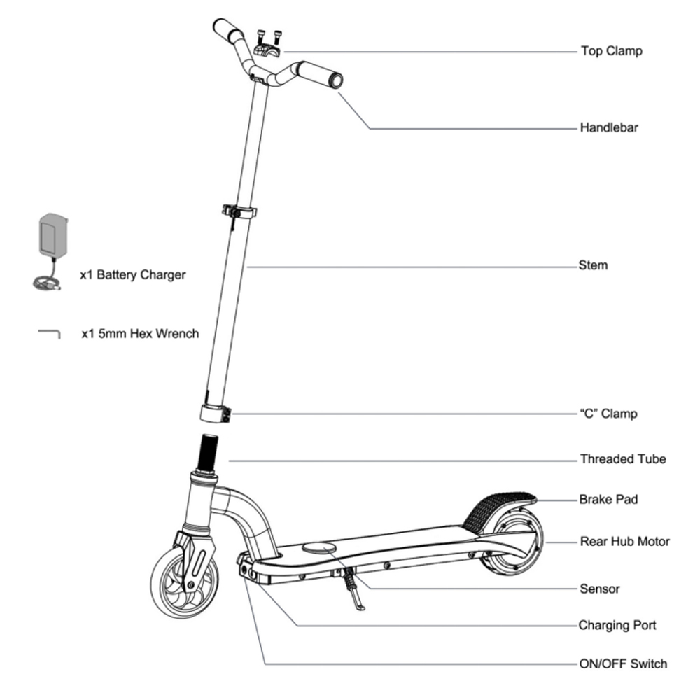 Crianças e scooter barato 2 rodas 150w 5,5 polegadas de segurança elétrica para crianças