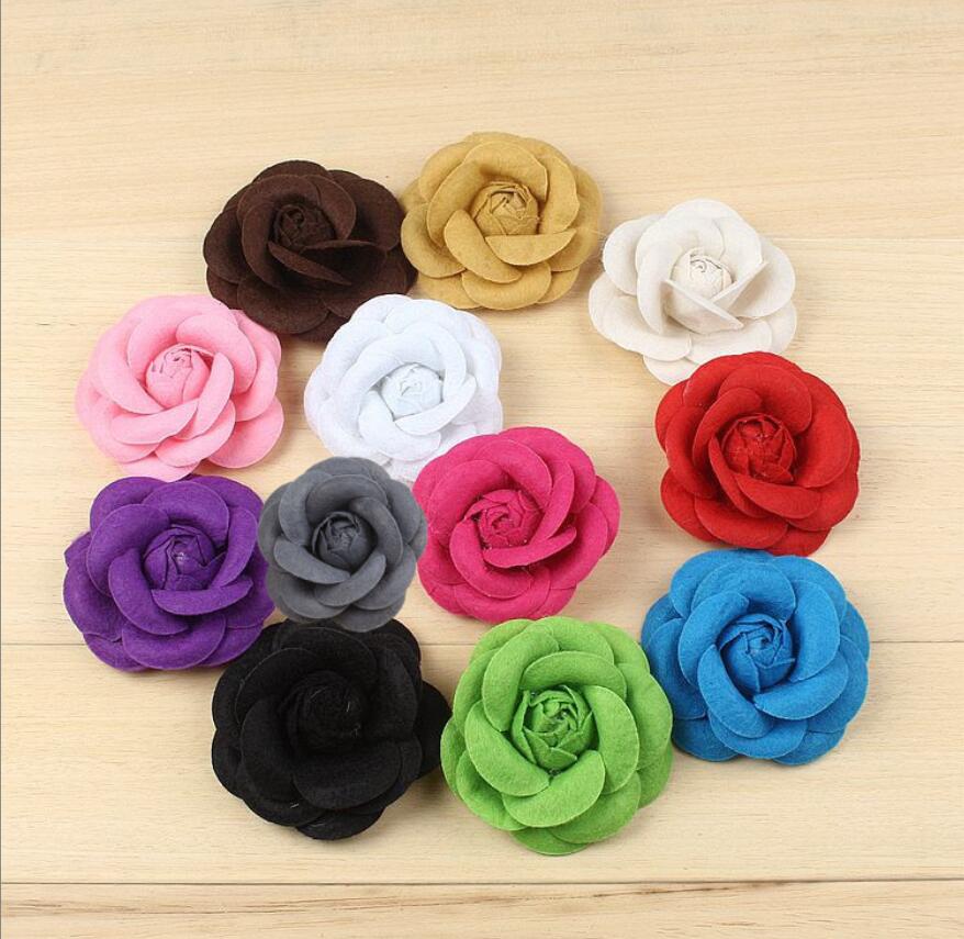 Pins Brooches Camellia Fabric Flower Black Bow Hair Clip And Brooch Pin Accessories Gifts For Women Wedding Party Drop Deli Amajewelry Amck5