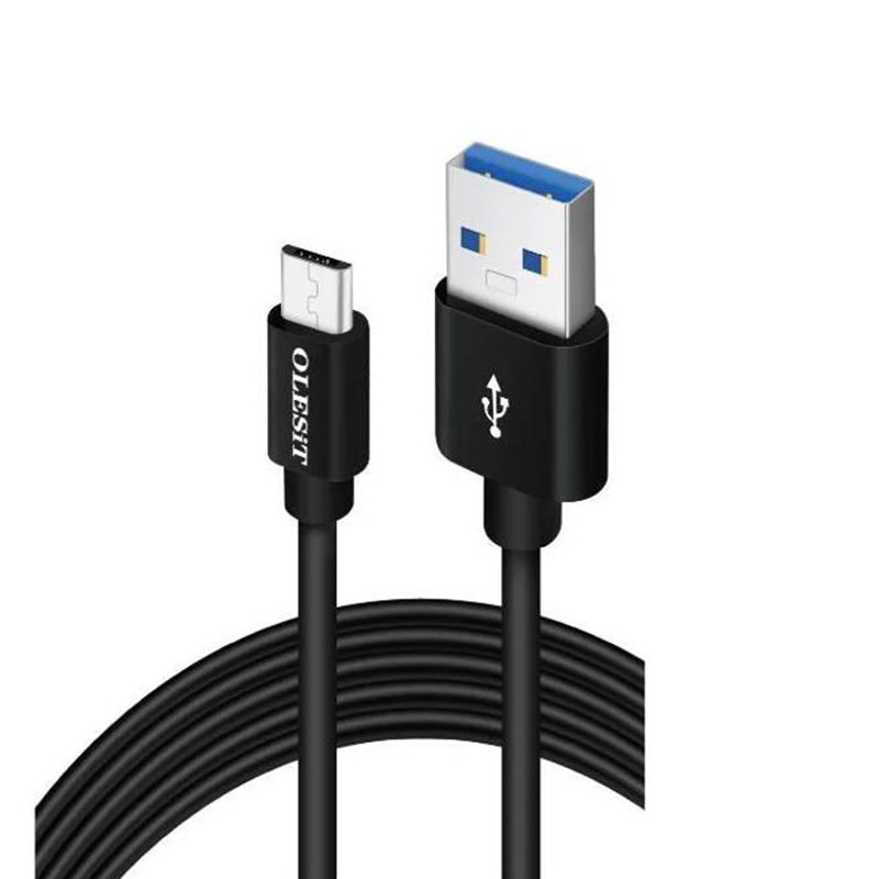 Olesit 3.1A Fast Charger USB-kabel 1M 2M 3M Micro USB A till typ C-laddare Datatyp-C-kabel för Xiaomi Samsung Huawei Black White med detaljhandelsförpackning