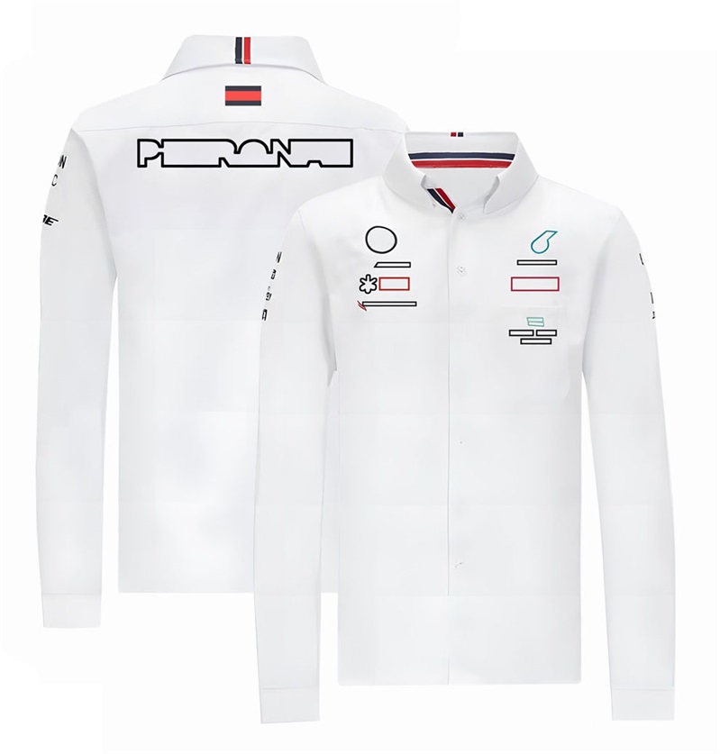 2023 Ny F1 Racing Suit Långärmad skjorta Team Polo Shirt Anpassad skjorta Män och kvinnor Långärmad lapel Ny T-shirt