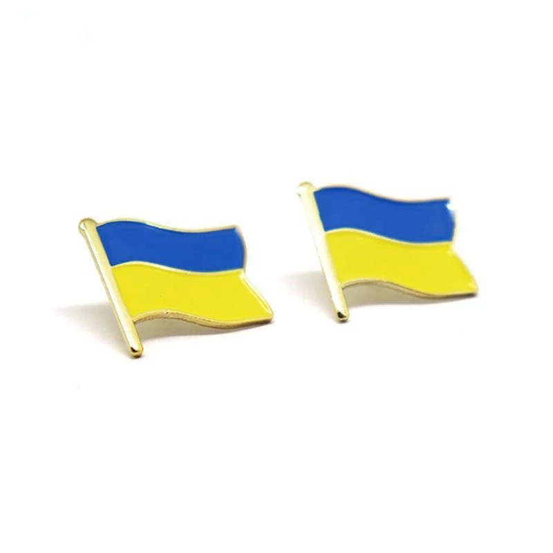 Ukraine Flagge Brosche Metall Pin Brosche Souvenir Abzeichen Hut Tasche Dekoration Kreatives Handwerk Geschenk