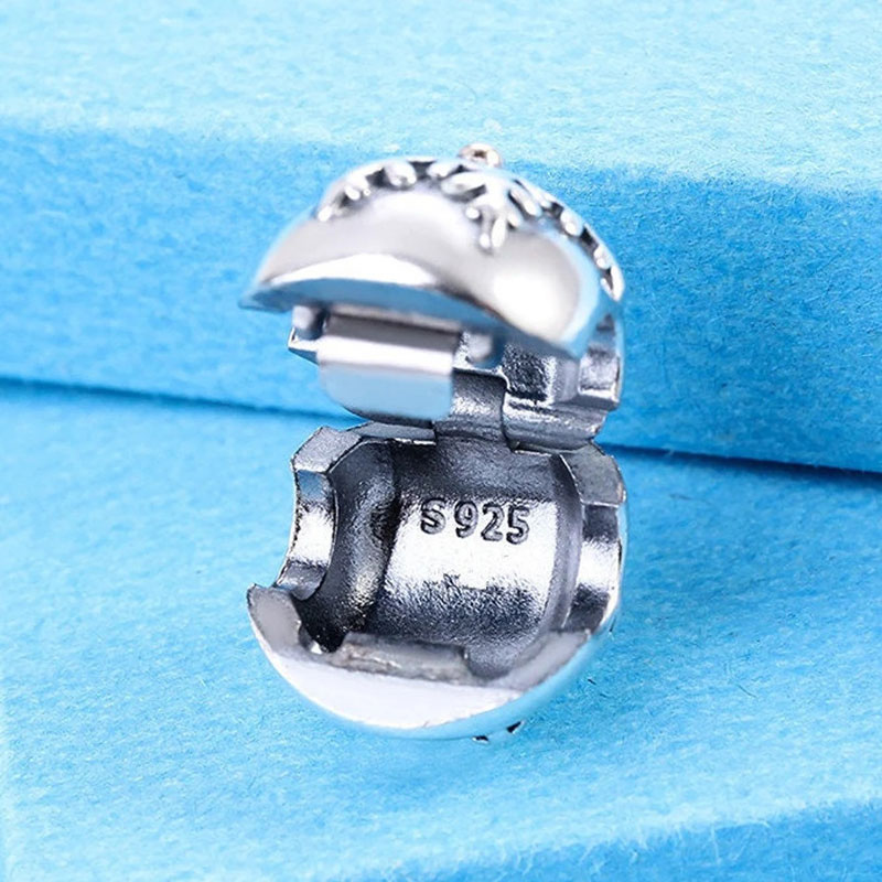 925 Sterling Silver Winter Wonderland Clip Stopper Bead Convient aux bijoux européens Pandora Style Charm Bracelets