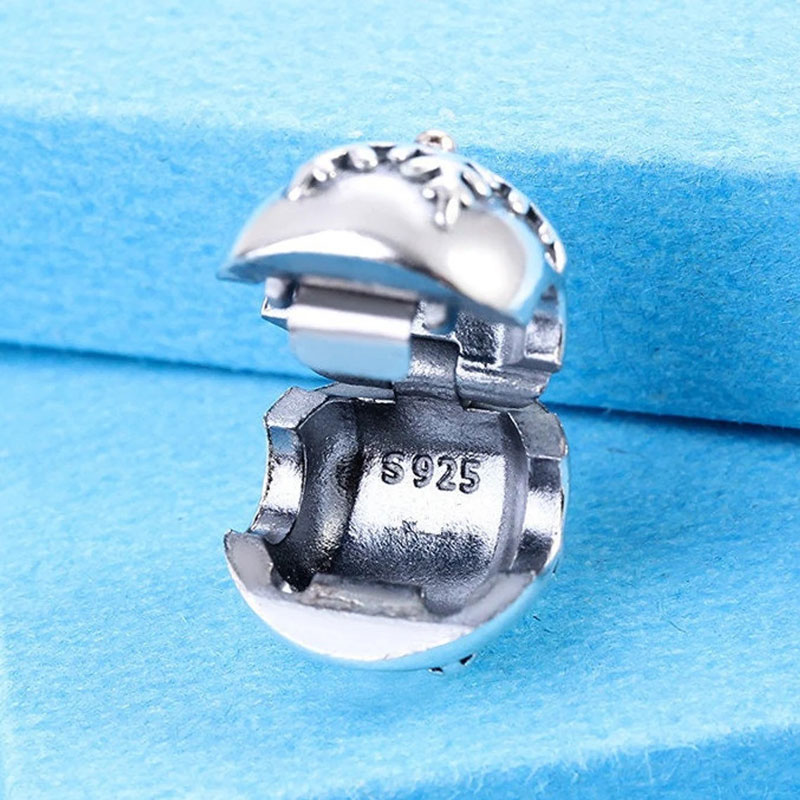 925 Sterling Silver Winter Wonderland Clip Stopper Bead past Europese sieraden Pandora Style Charmakbanden