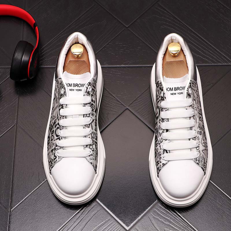 Spring Men Leather Casual White Shoes Air Cushion Mens Fashion Breathable Comfortabele Cowhide Flats Loafers