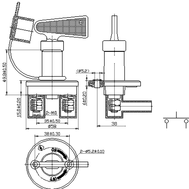 Otomatik Araba Döner Güç Anahtarı Aracı Değiştirin İzolatör Bağlantı Noktası Kamyon Teknesi Kesme Pil Ana Öldürme Anahtarı 2Key 300A 12V-32V