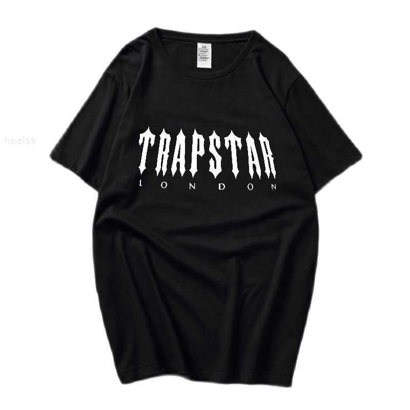 Heren T-shirts Summer Trapstar Men's T-shirt 100 katoen Oversized T-shirt Letter Afdruk Streetwear Brand Top Vintage Dames T-shirt Gratis verzending