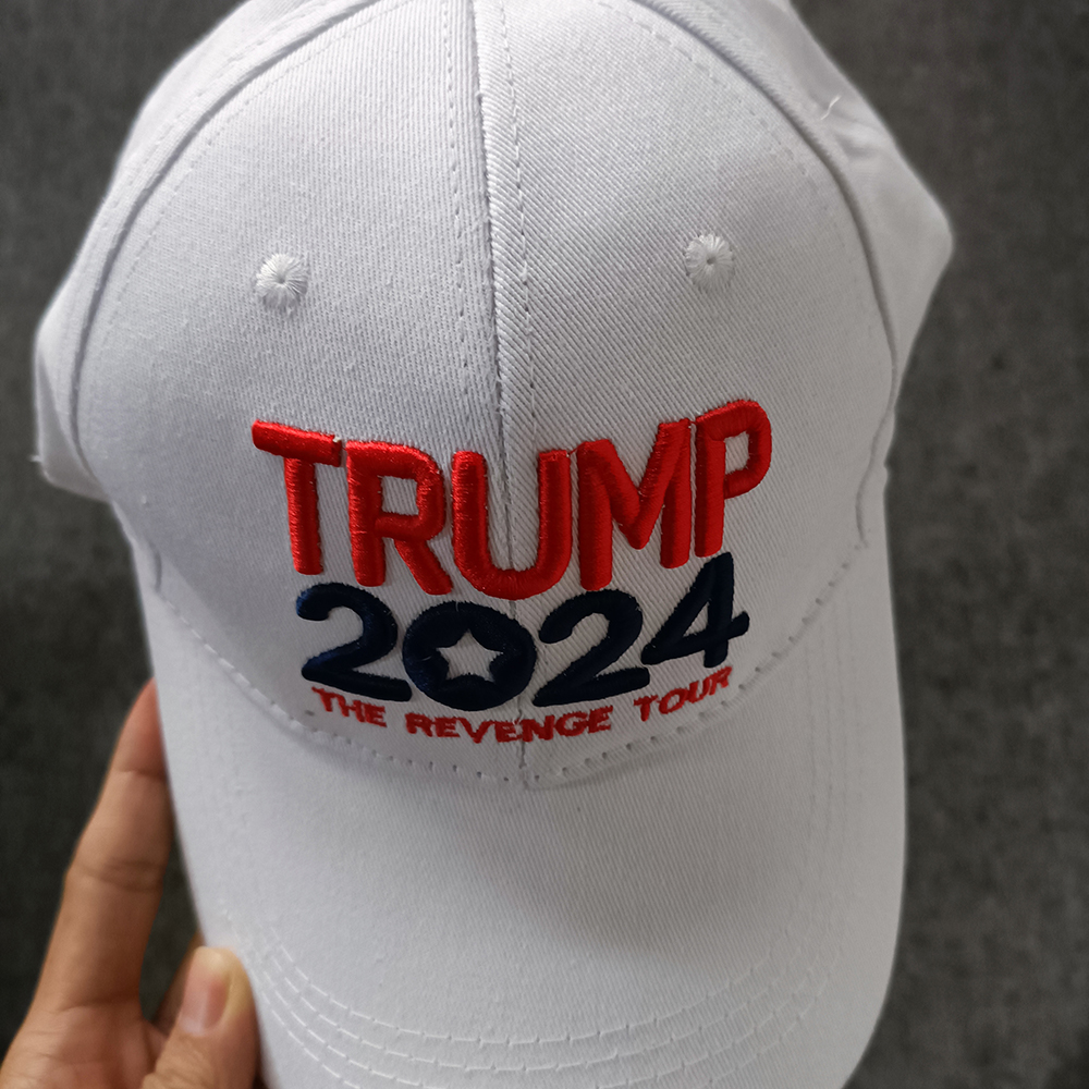 Trump 2024 Hat Baseball Cap Party Hats Election Campaign White THE REVENGE TOUR Hat