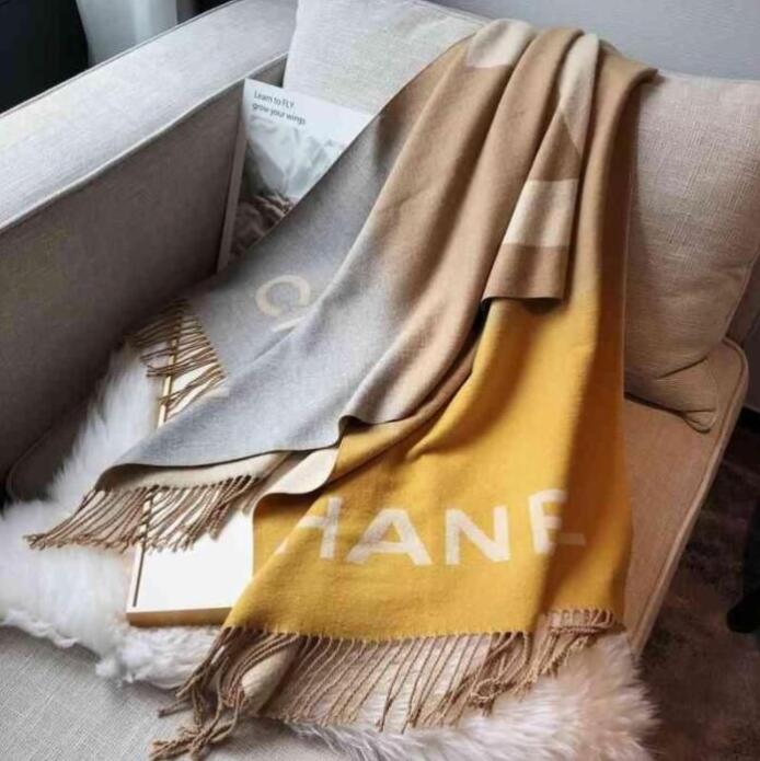 Wintersjaal Klassieke designer kasjmier warme sjaal heren en dames winter grote sjaal met monogram 211230
