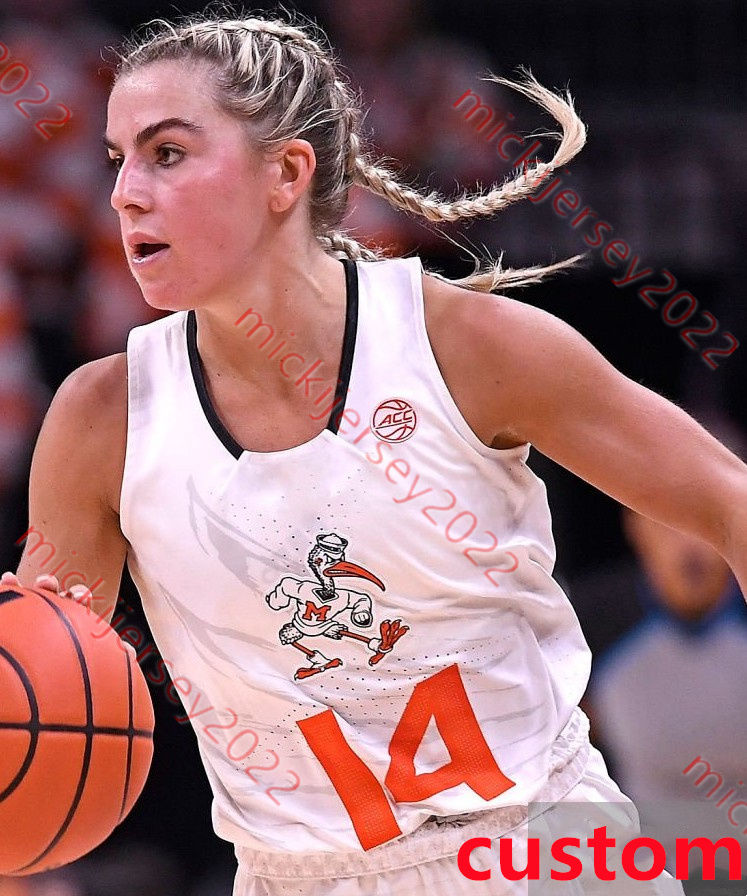 Haley Cavinder Miami Hurricanes damskie koszulka koszykówki Kenza salgues hanna cavinder lola pendande destiny harden karla erjavec miami koszulki