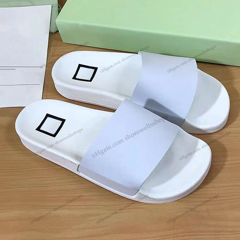 Offs Weiße Sandale Industrial Tape Sllides Designer Damen Slides Ledersandale Bom Dia Flat Mule Slipper Patent Canvas Beach Sandalen Rubber Summer Flip Flops 06