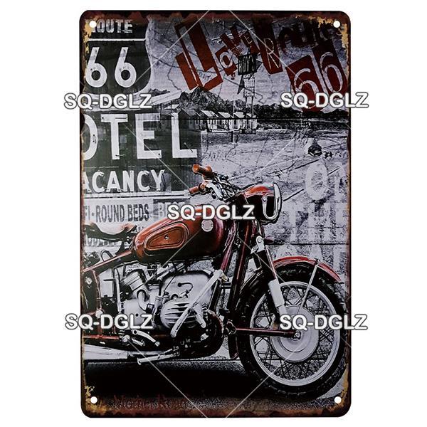 Retro motorfiets metalen tinnen bord vintage poster muur decor bord motorfiets club man cave kunst schilderij garage decor plaat 30x20cm w03