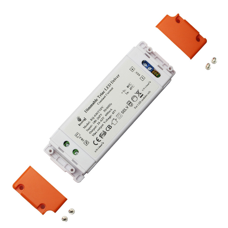 Ljustransformatorer AC180V-265V Till DC24V-42V konstant spänning 25W Super Slim LED Driver LED Strömförsörjning 600ma Belysning Transformator för LED-belysning