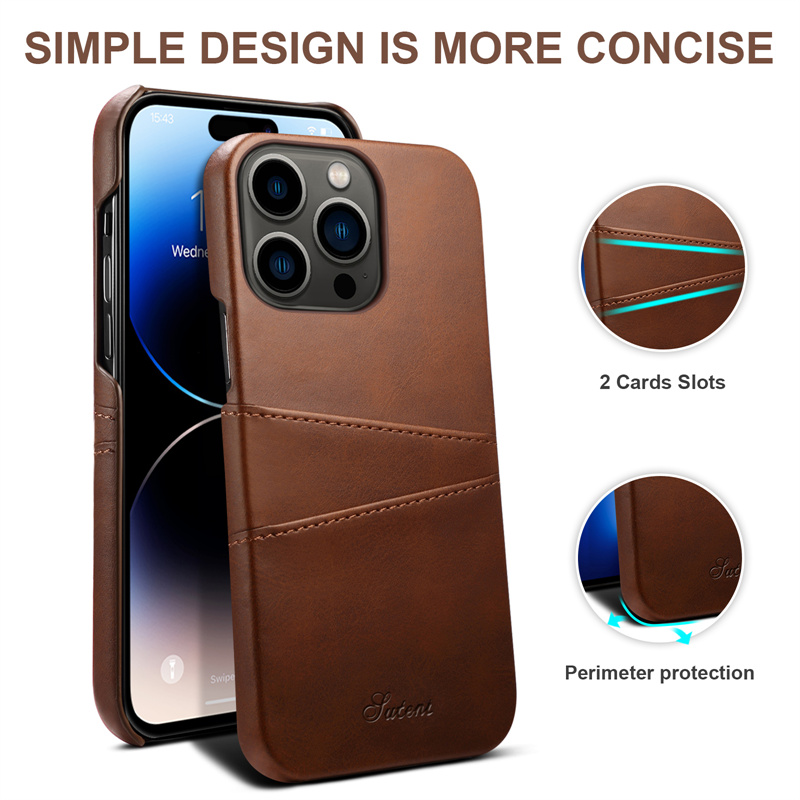 Wallet Card Slot Bag Mobile Phone Leather Case voor iPhone 7 8 6 6s 14 plus 13 12 Mini 11 XS 14 Pro Max Back Protective Shell