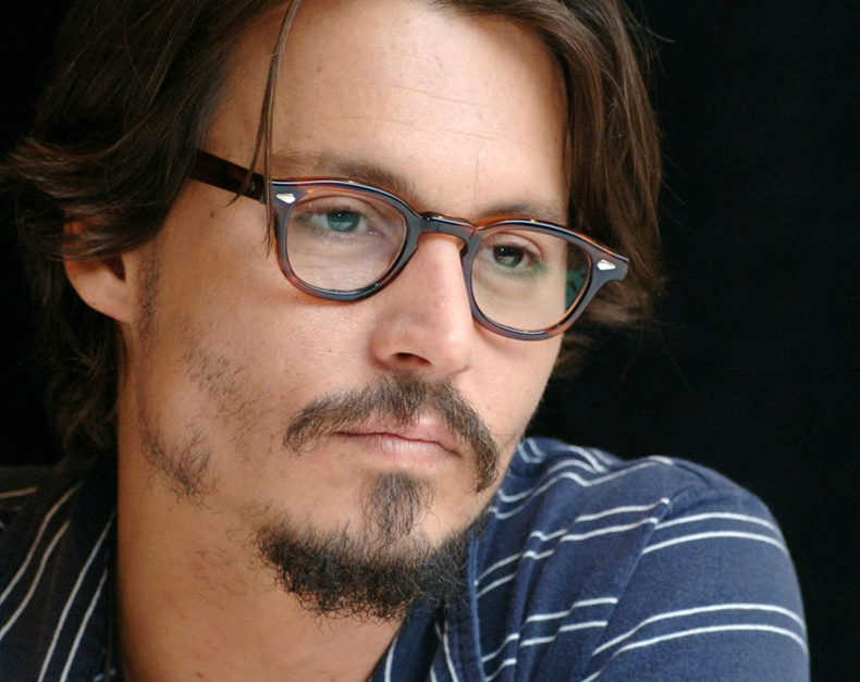 Lemtoshs Brille Männer Johnny Depp Brille Rahmen Rahmen transparenter Objektivmarke Designer Computer Brille männliche runde Vintage Top -Qualität Oculos de Grau Drzu