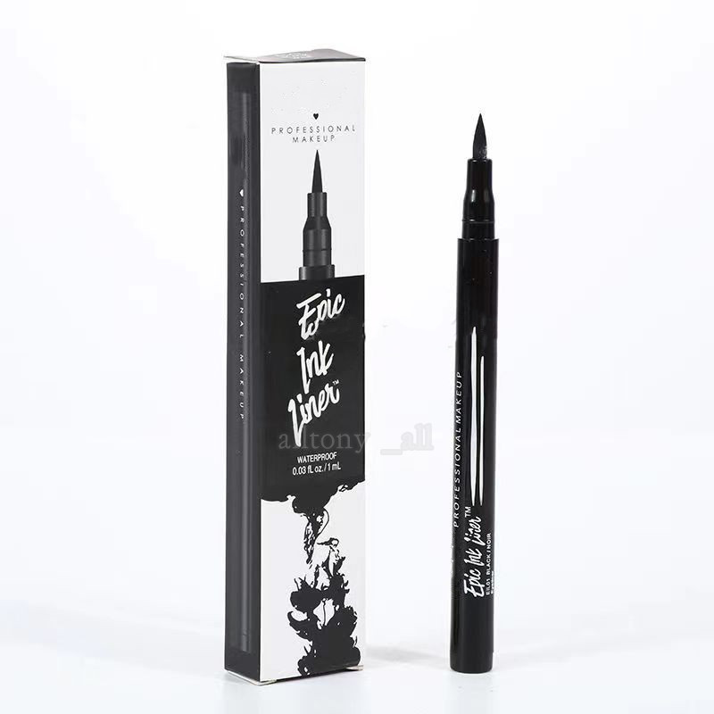 Lineador de tinta épica Black Eyeliner Makeup líquido líquido marrom preto liner cosméticos à prova d'água durading sem dizzydye