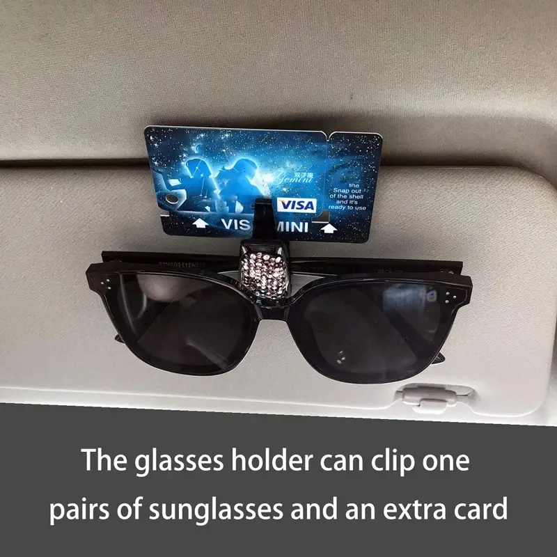 Auto Brillenetui Auto Sonnenblende Brillenhalter Sonnenbrillen Clip Karte Tickethalter Stiftetui Clip Box Universal Zubehör