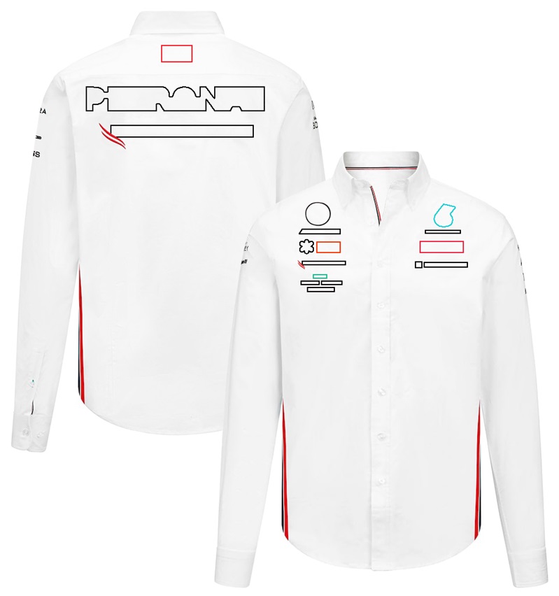 2023 Ny F1 Racing Suit Långärmad skjorta Team Polo Shirt Anpassad skjorta Män och kvinnor Långärmad lapel Ny T-shirt